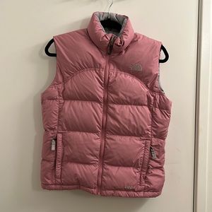 Pink North Face vest